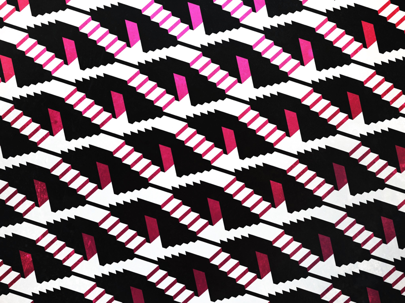 Steps repeated pattern pattern graphic illustration geometric