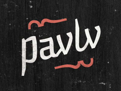 Pavlv custom type identity logo texture!