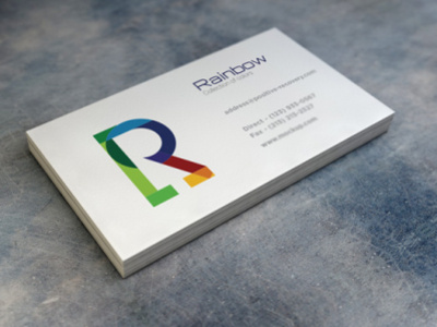 Rainbow Collection of colors branding graphic design logo vcard