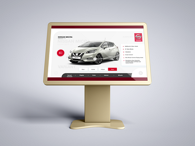 Automotive event touch carousel automotive event interaction design ui ux