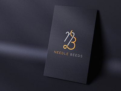 Needle Beeds Logo branding graphic design logo