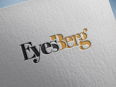 EyesBerg Logo branding logo typography