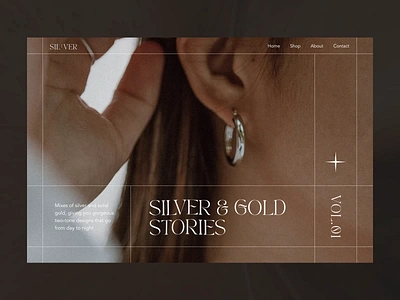 Silver | Jewelry Store animation branding clean ecommerce graphic design jewelry logo minimalism minimalist product shop studio theglyph theglyphstudio ui ux website white