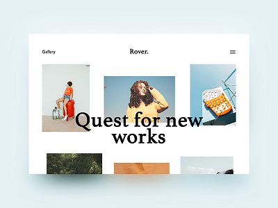 Quest for New Works app blog design gallery glyph graphic logo minimalism photographers photography photos portfolio studio the glyph typography ui ux web web design website