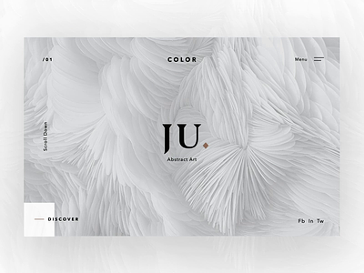 JU. — Abstract Art animation branding gallery graphic graphic design logo minimalism portfolio product product designer studio textures the glyph typography ui ux web web design web design website