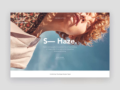 S— Haze. animation app blog branding ecommerce fashion gallery logo minimalism mobile photographers photography product studio theglyph typography ui ux webdesign website