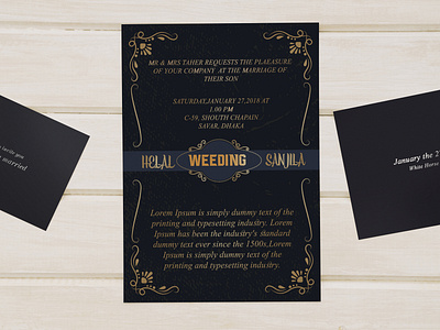 Wedding Card 01 creative design flat graphic illustration invitation invitation card invitation cards invitation design invitation mockup invite typography vector wedding wedding card wedding cards