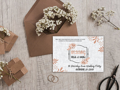 wedding card design creative design graphic illustration invitation card invitation design minimal vector wedding card wedding card design wedding cards