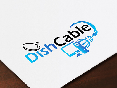 Dish Cable Logo branding creative design graphic illustration logo logo design
