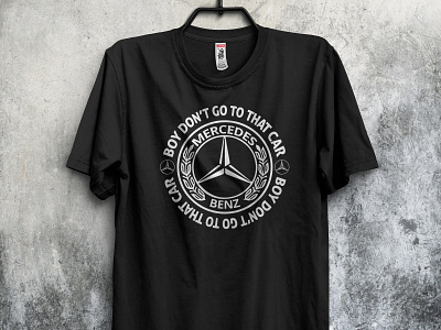 Mercedes Benz T-Shirt creative design flat graphic minimal tshirt tshirt design typography vector