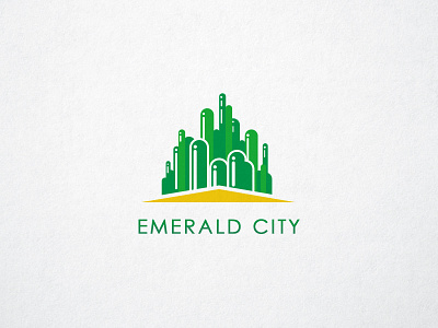 Emerald City branding emerald city logo wizard of oz