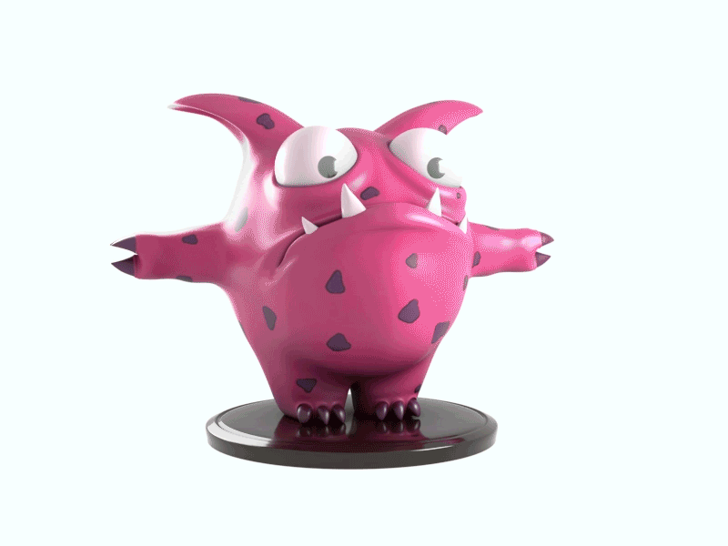 Character design 3D 3d modeling concept art concept design character design maya 3d design concept pink monster