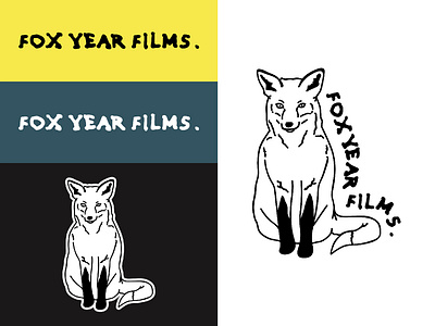 Fox Year Films Logo animals art branding branding and identity design drawing film fox illustration linework logo logotype music simple vector videographer videography
