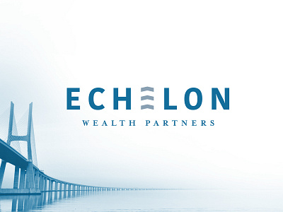 Echelon Wealth Partners bank banking branding bridge canadian investments money partner wealth wordmark