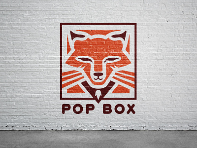 Pop Box box branding fox logo pop restaurant retail thurst