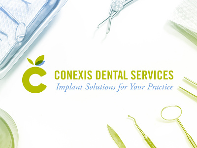Conexis Dental Services apple c dental education icon implants leafs logo