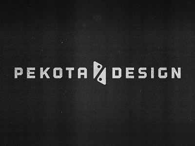 Pekota Design furniture icon logo retail rustic symbol texture wordmark
