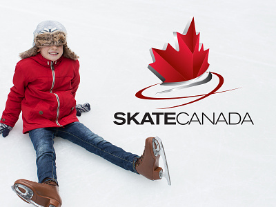 Skate Canada canada canadian ice icon leaf logo maple skating winter
