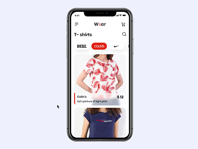 Clothing app, design concept clothes ecommerce fashion popular shop shopping shopping app style ui ui design uiux ux