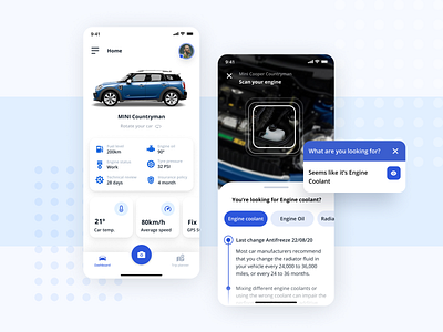 Car AR app concept by Alessia Korman for Perpetio on Dribbble