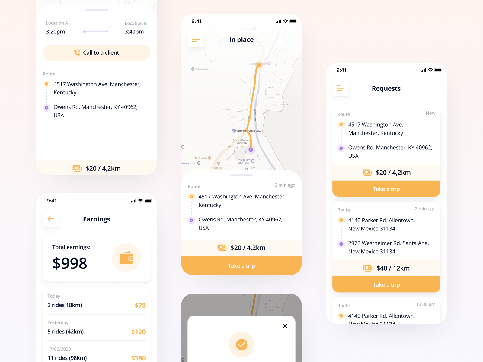 taxi-driver-app-by-alessia-korman-for-perpetio-on-dribbble