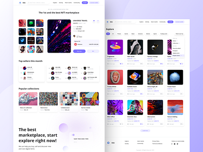 NFT Marketplace Light Theme