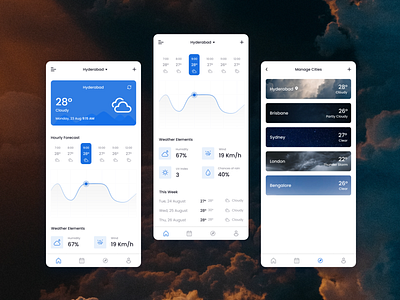 Weather App app climate temperature ui ux weather