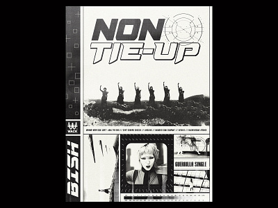 Non Tie-Up I Music Poster artwork bish dailyposterdesign design graphic illustration music poster poster poster design