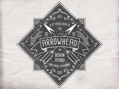 Hand Drawn Badge Dribbble