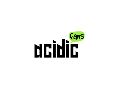 Acidic Fans acid acidic acidic fans app branding design fanart fans flat icon illustration logo logo design typography usman usman chaudhery vector web