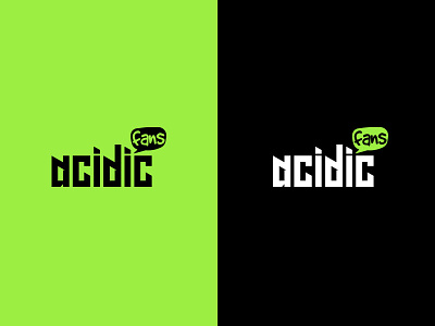Acidic Fans acid acidic branding design fan fans flat icon illustration logo logo design typography usman usman chaudhery vector web