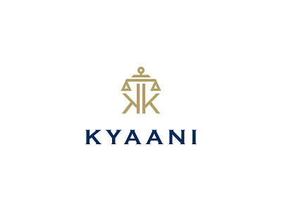 Kyaani branding design flat icon illustration k logo kyaani logo law firm law logo logo logo design typography usman usman chaudhery vector web