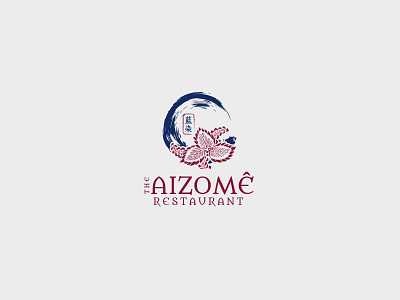 The Aizome Restaurant app branding chinese culture chinese food chinese logo design flat food logo icon illustration logo logo design restaurant branding restaurant logo typography usman usman chaudhery vector web