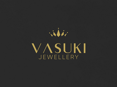 VASUKI JEWELLERY branding design flat icon illustration jewellery jewellery logo logo logo design typography usman usman chaudhery vasuki jewellery logo vector web