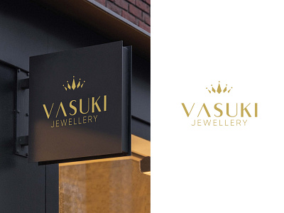 VASUKI JEWELLERY branding design flat icon illustration jewellery logo logo logo design typography usman usman chaudhery vector web