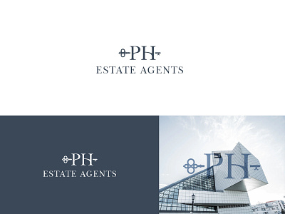 PH Estate Agents app branding design flat icon illustration logo logo design ph estate agents real estate logo typography usman usman chaudhery vector web