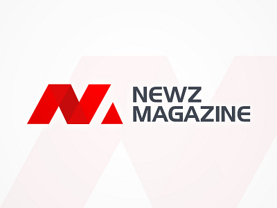 Newz Magazine branding design flat icon illustration logo newz magazine typography vector