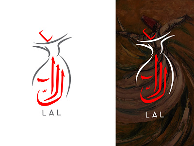 LAL branding design flat icon illustration lal logo typography vector