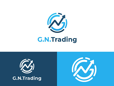 G.N. Trading branding design flat g.n. trading icon illustration logo logo design trading logo vector