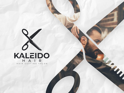 Kaleido Hair app branding design flat hair hair cutting icon illustration logo logo design salon vector web
