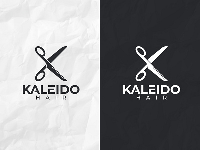 Kaleido Hair app branding cutting design flat hair icon logo logo design salon typography vector web