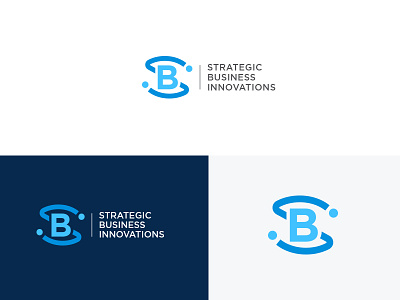 Strategic Business Innovations app branding design flat icon illustration logo logo design typography usman usman chaudhery vector web