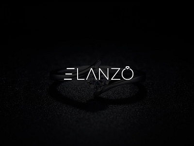 Elanzo app branding design diamond logo flat icon illustration jewelery jewellery shop logo logo logo design minimal ring typography usman usman chaudhery vector web