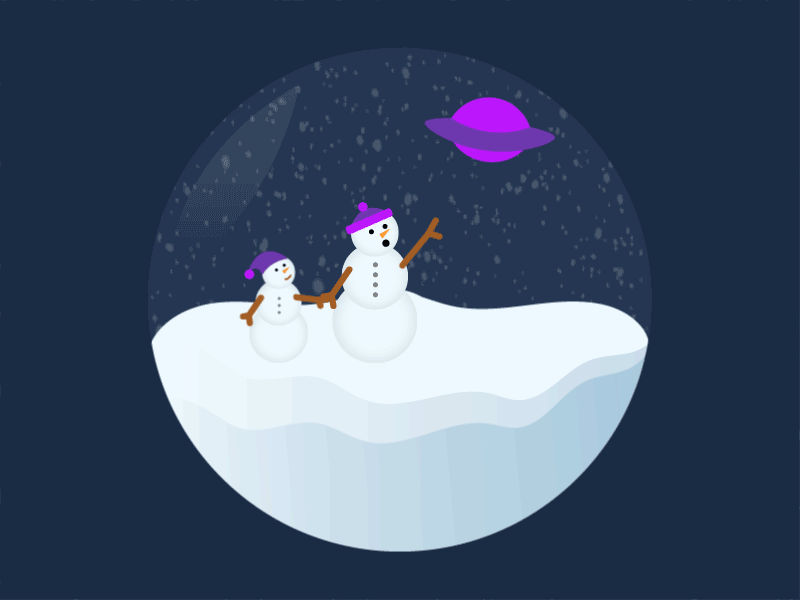 Snow Globe animation gif holidays snow snow globe snowman ufo winter