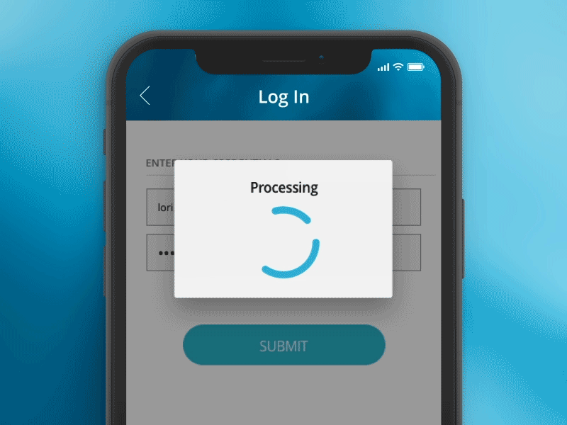 App Processing animation app authentication biometrics circles gif loading processing startup