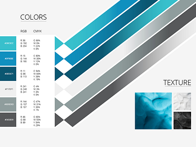 Brand Guide (WIP) brand guide branding cmyk colors rgb texture