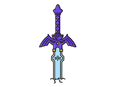 Master Sword (BOTW) botw illustration master sword sword zelda