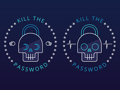 Skulls (wip) icons illustration kill lock passwords security skulls stickers t shirt design