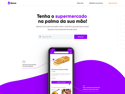 Qoma - Grocery Delivery | Detail delivery design grocery ui