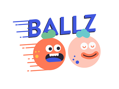 Ballz cartoon character design flat design illustration illustrator